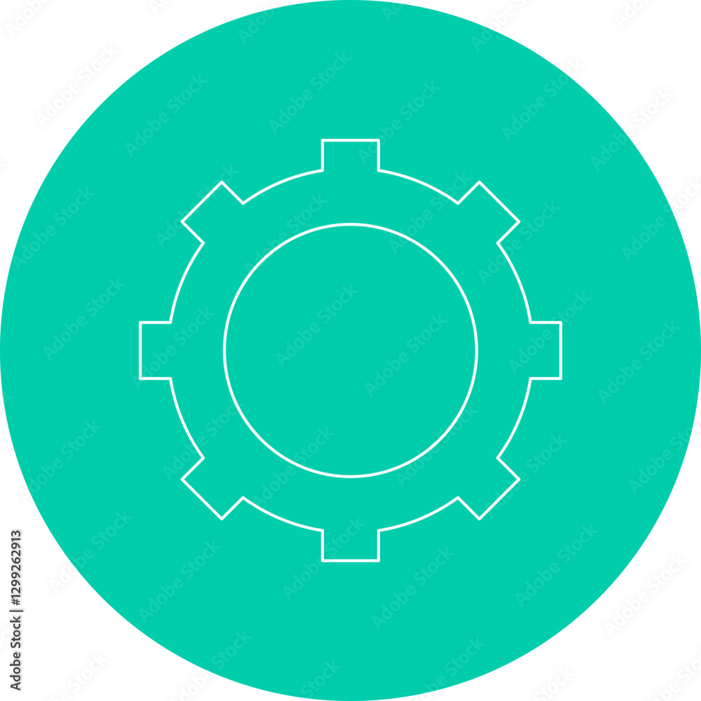Setting icon single vector illustration Setting icon single vector illustration