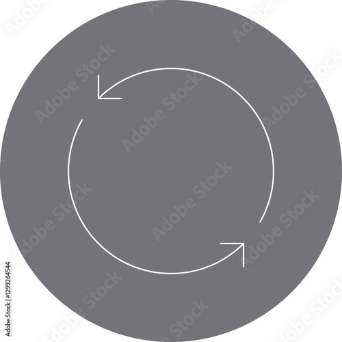 Rotate icon single vector illustration