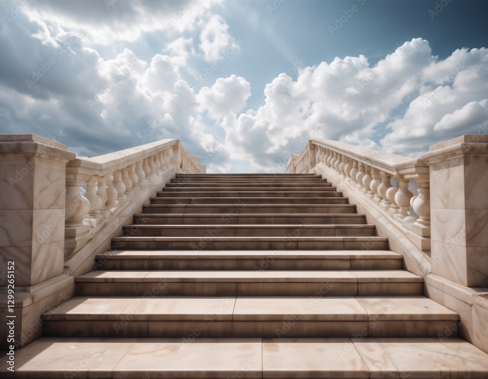 Majestic staircase leading to a grand building with classical columns against a backdrop of blue skies and soft clouds. An iconic architectural landmark perfect for travel and history enthusiasts. Majestic staircase leading to a grand building with classical columns against a backdrop of blue skies and soft clouds. An iconic architectural landmark perfect for travel and history enthusiasts.