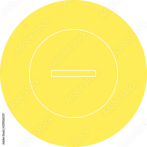 Minus icon single vector illustration