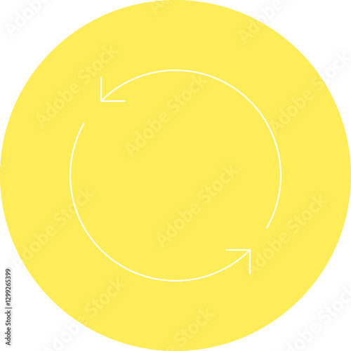 Rotate icon single vector illustration
