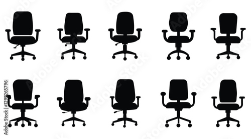Office Chair Set | Ergonomic Desk Chairs | Modern Swivel Seating Collection