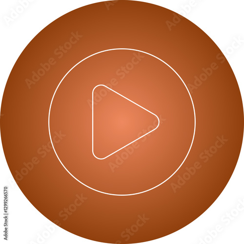 Play icon single vector illustration