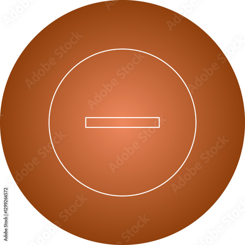 Minus icon single vector illustration