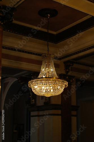 chandelier in the hotel