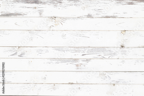 Rustic White Painted Wood Texture With Natural Weathered Patterns
