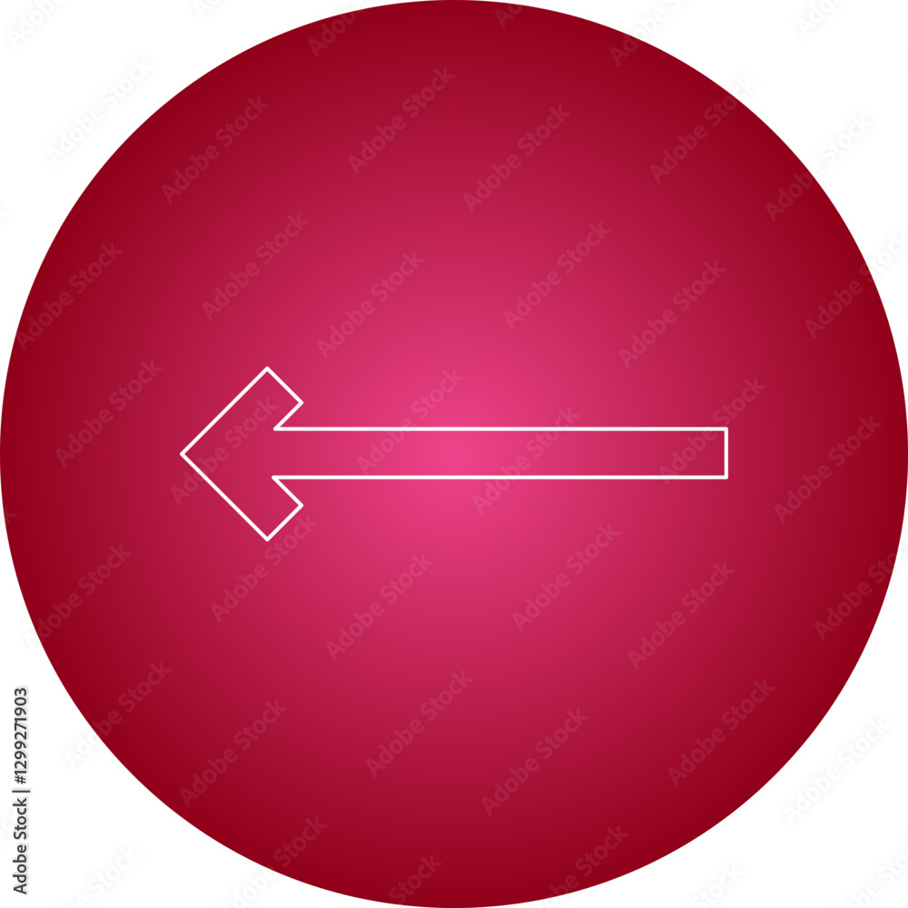 Left Arrow icon single vector illustration Left Arrow icon single vector illustration
