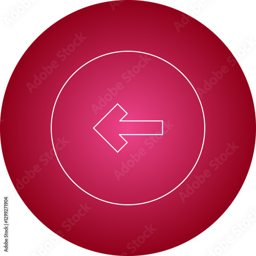 Left icon single vector illustration