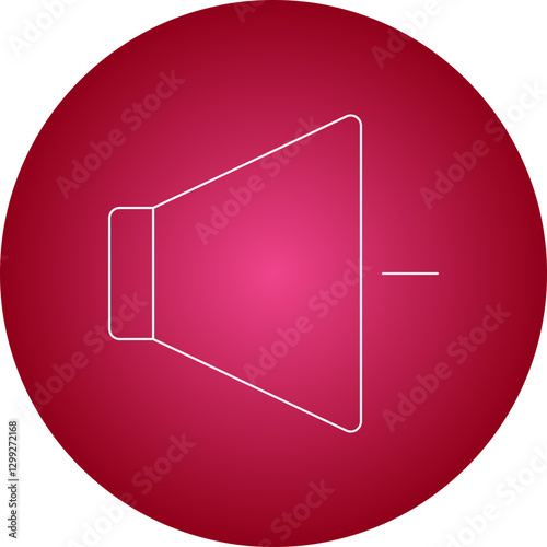 Volume Down icon single vector illustration