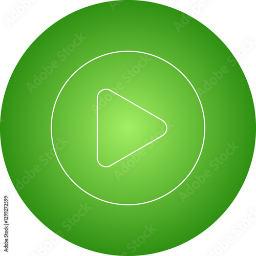 Play icon single vector illustration