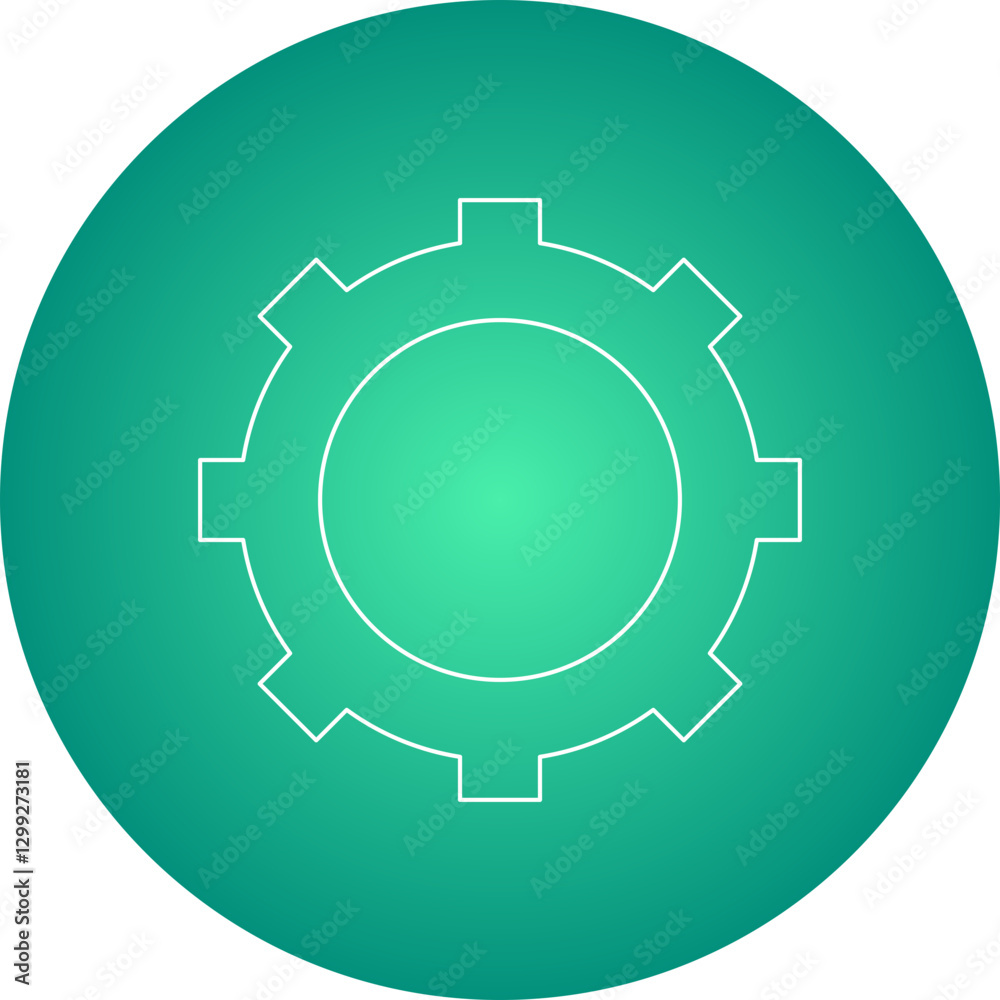 Setting icon single vector illustration Setting icon single vector illustration