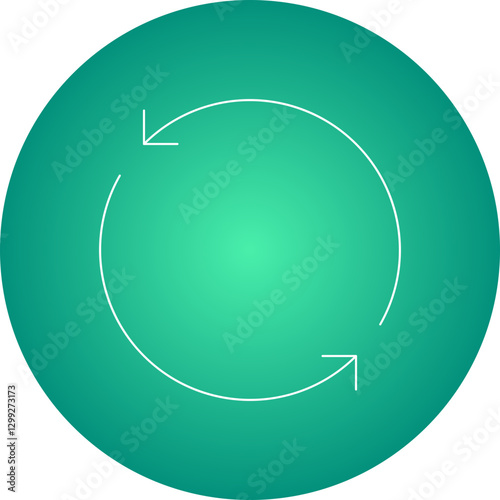 Rotate icon single vector illustration