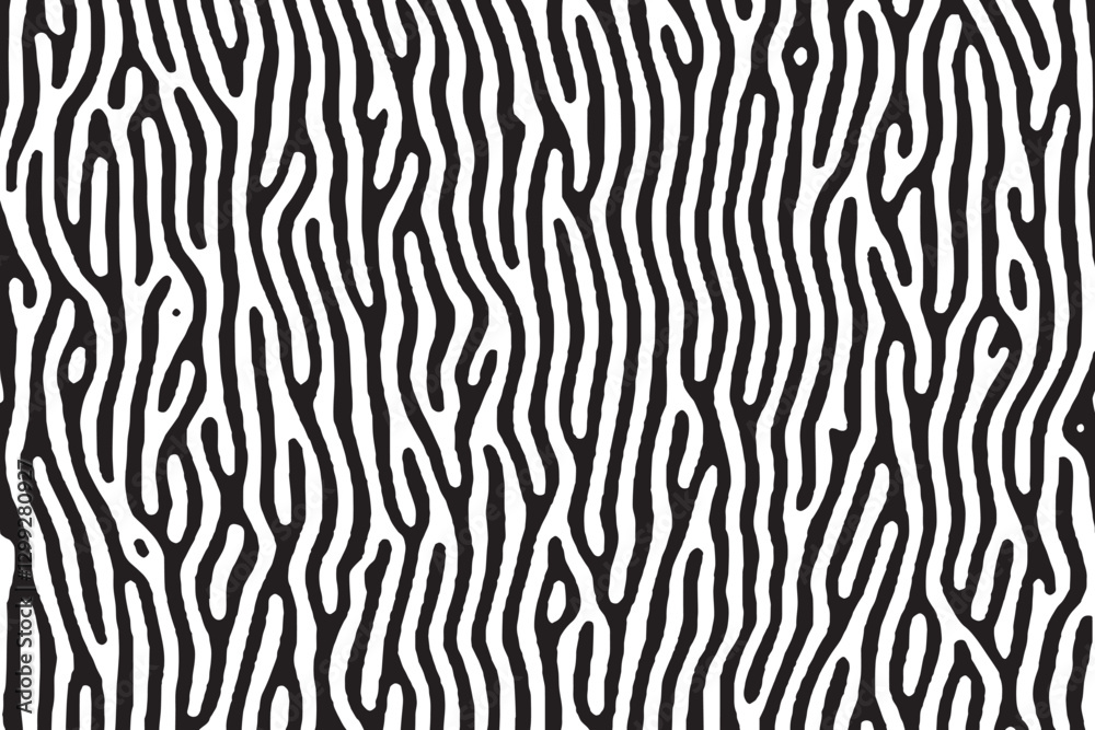 Fototapeta premium Abstract pattern with hand drawn print 