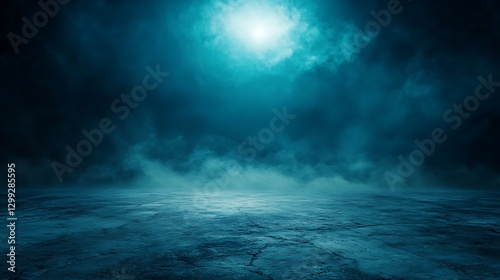 Neon reflections on wet asphalt in a dark street setting