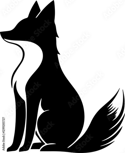 black fox silhouette
