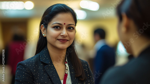 Confident Young Indian Businesswoman in a Conference