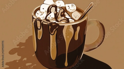 A Warm Embrace of Hot Chocolate, a Visual Delight