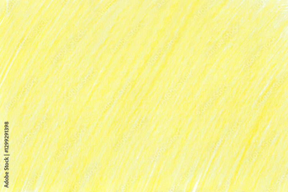 Yellow colored pencil shading texture. Pencil colored background.