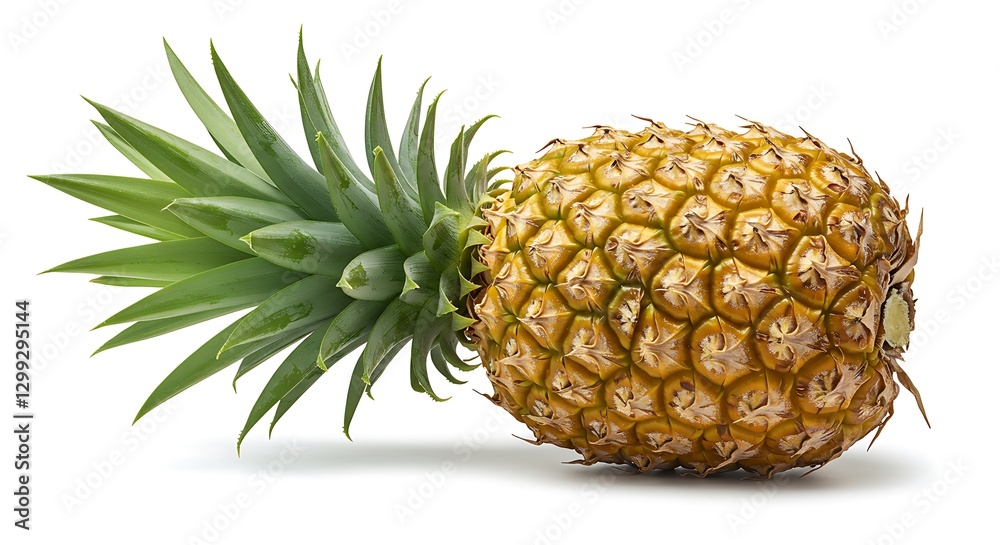 Pineapple Fresh Fruit Tropical Whole Isolated Pineapple Fresh Fruit Tropical Whole Isolated