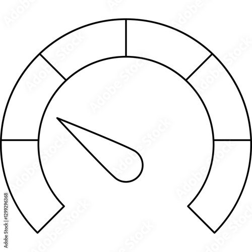 Meter icon single vector illustration