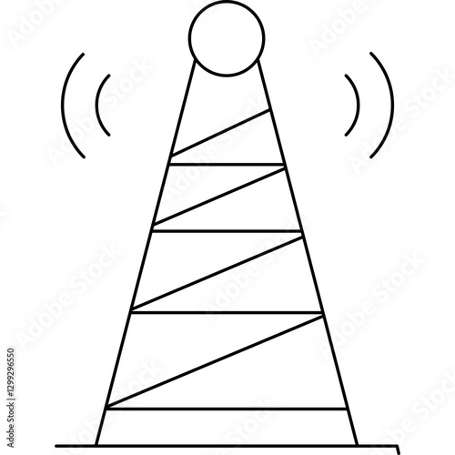 Telecommunications icon single vector illustration
