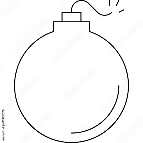 Bomb icon single vector illustration
