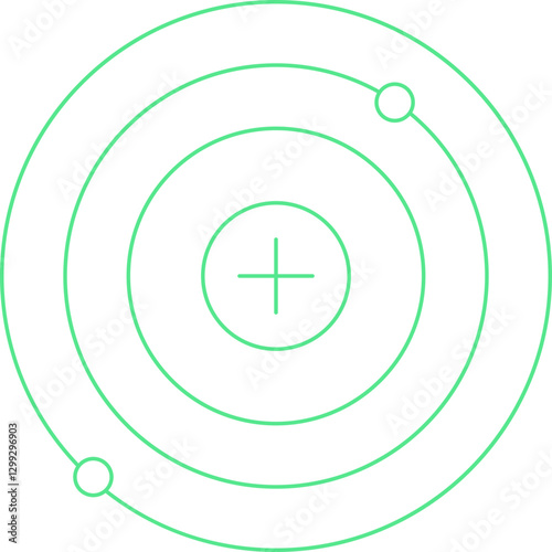 Nucleus icon single vector illustration