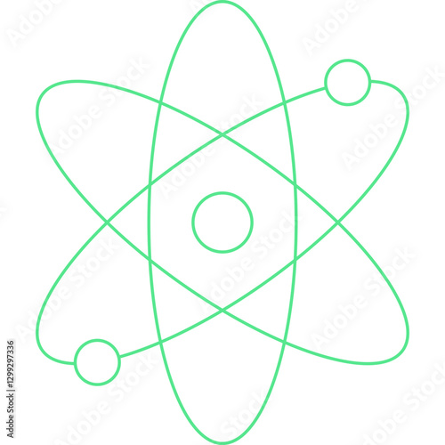 Atoms icon single vector illustration