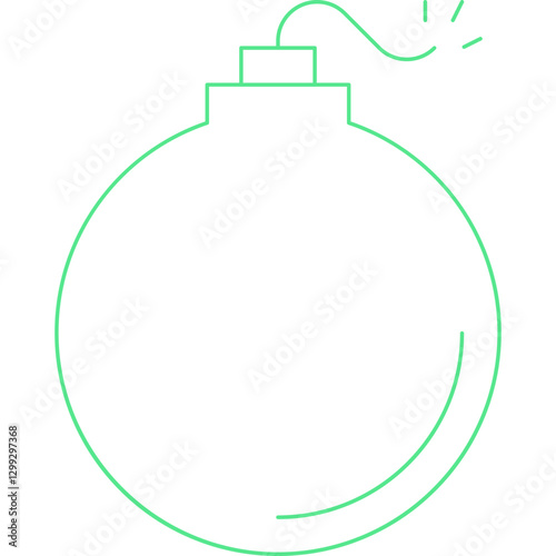Bomb icon single vector illustration