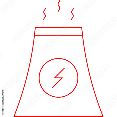 Nuclear icon single vector illustration