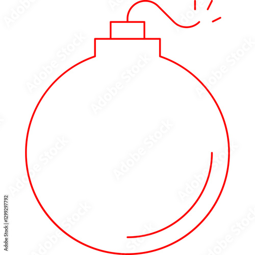 Bomb icon single vector illustration