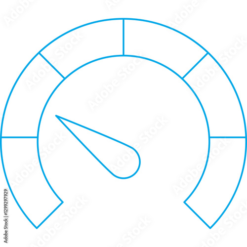 Meter icon single vector illustration