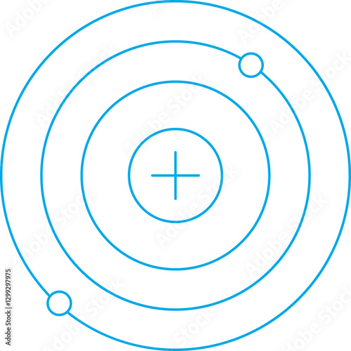 Nucleus icon single vector illustration
