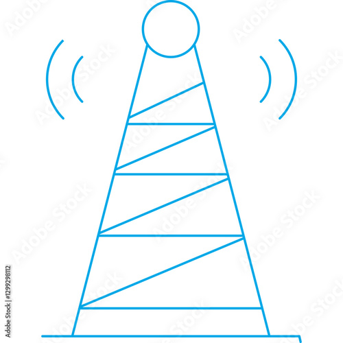 Telecommunications icon single vector illustration
