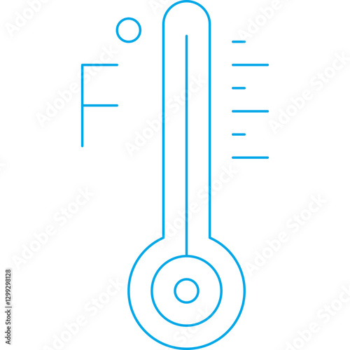 Thermometer icon single vector illustration
