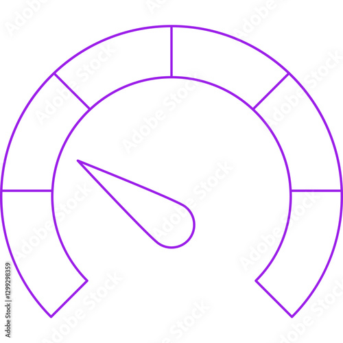 Meter icon single vector illustration