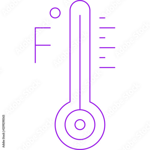 Thermometer icon single vector illustration