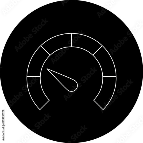 Meter icon single vector illustration