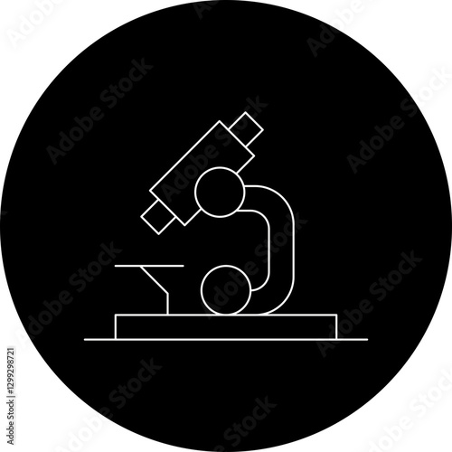 Microscope icon single vector illustration