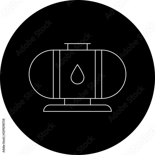 Oil Tank icon single vector illustration