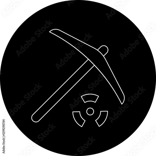 Pick icon single vector illustration