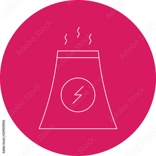 Nuclear icon single vector illustration