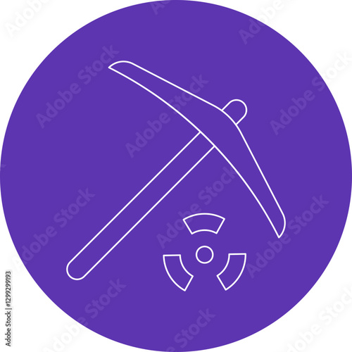 Pick icon single vector illustration