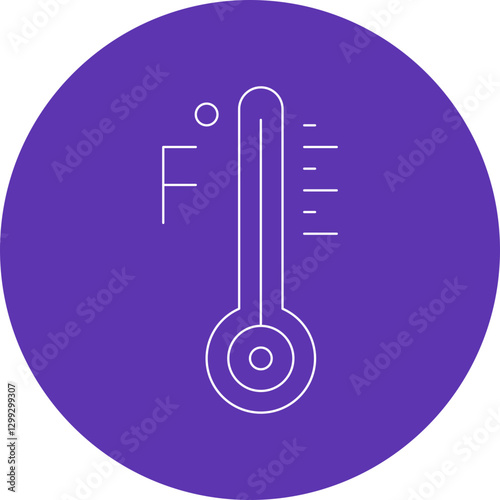 Thermometer icon single vector illustration
