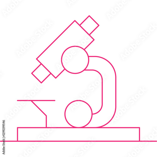 Microscope icon single vector illustration