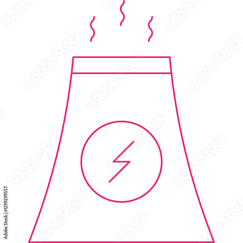 Nuclear icon single vector illustration