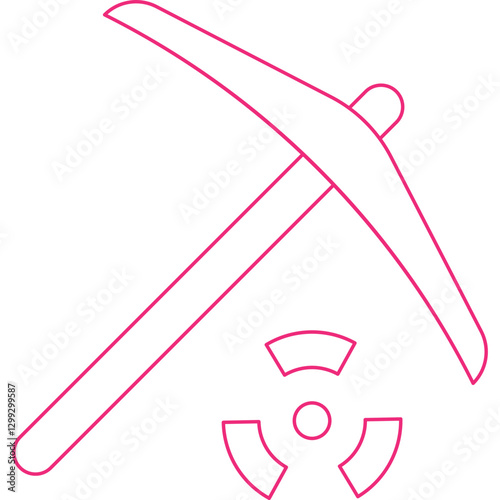 Pick icon single vector illustration