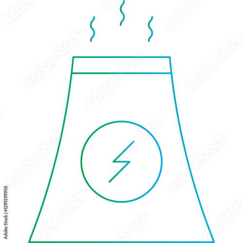 Nuclear icon single vector illustration
