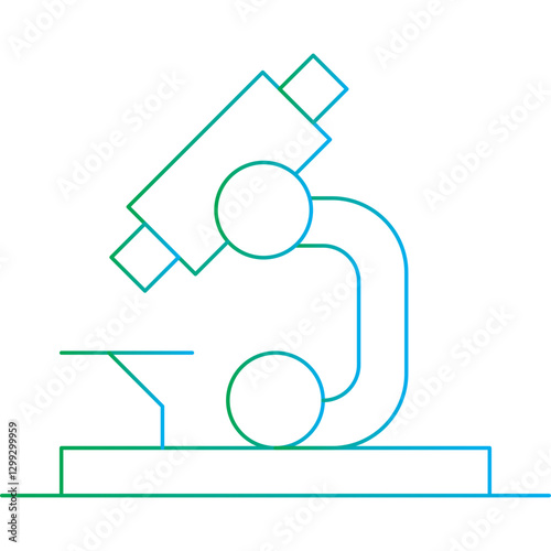 Microscope icon single vector illustration