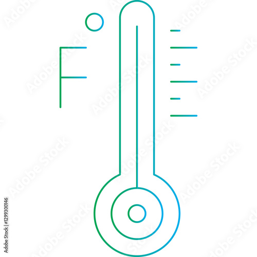 Thermometer icon single vector illustration
